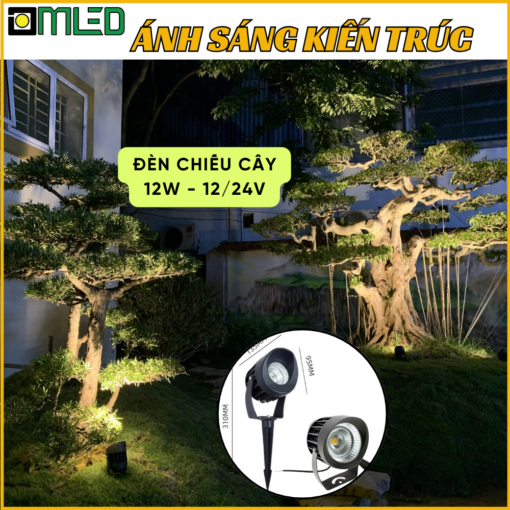 Đèn chiếu cây 12V 12W