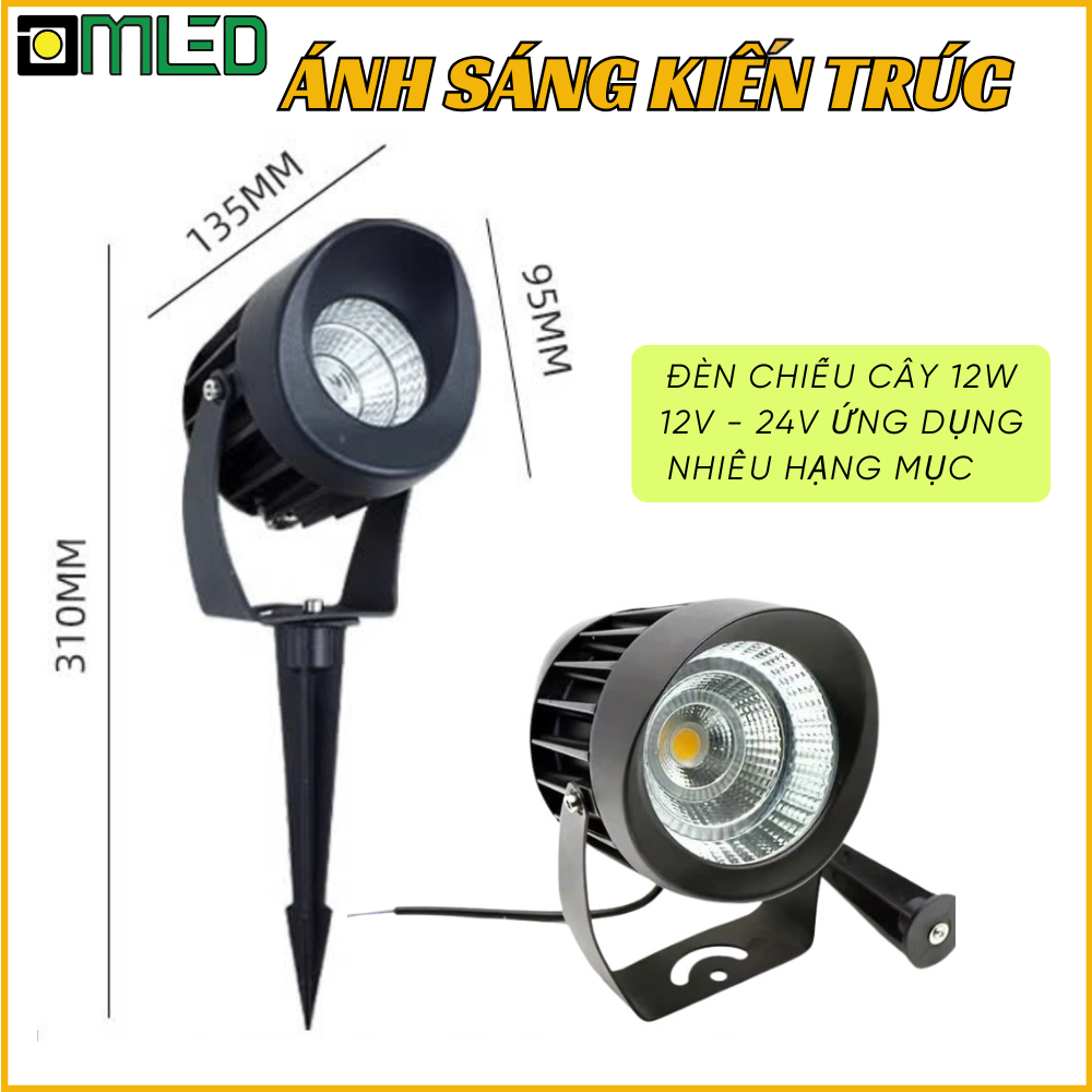 Đèn chiếu cây 12W 12V