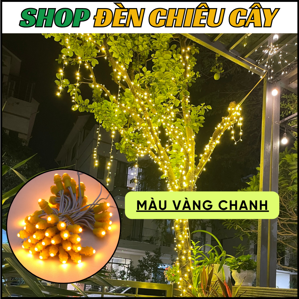 Combo Led Đúc F5 đế 9mm Vàng Chanh sẵn Nguồn