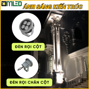 Đèn Rọi Chân Cột 7W – Màu Sắc Chuẩn Tân Cổ Điển