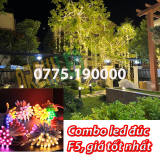 Thi công đèn led quấn cây trang trí chuyên nghiệp