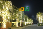 Thi công dây đèn trang trí tại Vinhomes Hà Nội